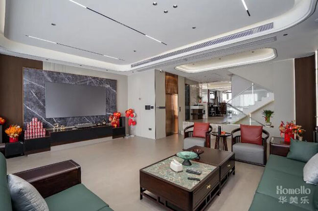 137㎡世紀(jì)東方城別墅戶(hù)型，盡顯新中式的雅致與現(xiàn)代格局的氣派